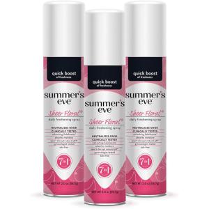 imageSummers Eve Baby Powder Daily Gentle Feminine Spray 2 oz 3 PackSheer Floral