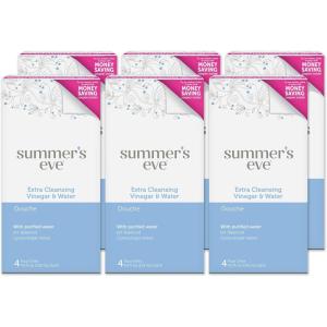 imageSummers Eve Douche Extra Cleansing Vinegar ampamp Water Vaginal Douche for Women 2 Units 45 Oz Each 6 Pack18 Fl Oz Pack of 6