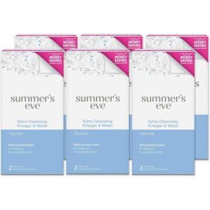 imageSummers Eve Douche Extra Cleansing Vinegar ampamp Water Vaginal Douche for Women 2 Units 45 Oz Each 6 Pack9 Fl Oz Pack of 6
