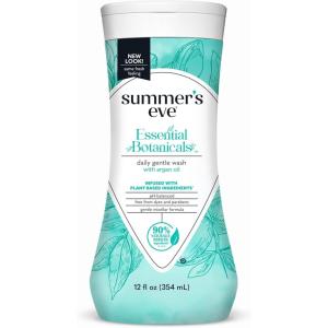 imageSummers Eve Essential Botanicals Gentle Wash with Argan Oil Removes Odor pH balanced 12 fl oz12 Fl Oz Pack of 1