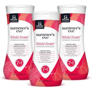 imageSummers Eve Fragrance Free Gentle Daily All Over Feminine Body Wash Removes Odor Feminine Wash pH Balanced 15 fl oz 3 PackBlissful Escape