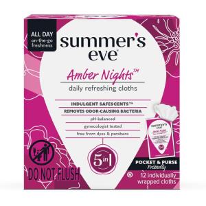 imageSummers Eve Golden Glamour Daily Refreshing Feminine Wipes Removes Odor pH balanced 16 CountAmber Nights