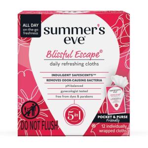 imageSummers Eve Golden Glamour Daily Refreshing Feminine Wipes Removes Odor pH balanced 16 CountBlissful Escape