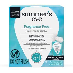 imageSummers Eve Golden Glamour Daily Refreshing Feminine Wipes Removes Odor pH balanced 16 CountFragrance Free