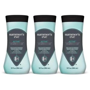 imageSummers Eve Active Daily Performance All Over Feminine Body Wash Feminine Wash pH Balanced 12 fl ozActive Wash Pack of 3
