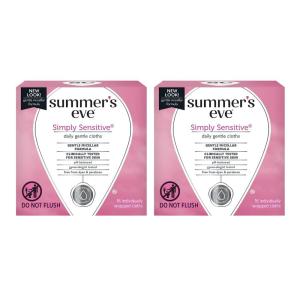 imageSummers Eve Feminine Cleansing Cloths  Sensitive Skin  16 Each  Pack of 2