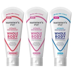 imageSummers Eve Whole Body Deodorant for Women Ultimate Odor Control Aluminum Free Deodorant Fresh Scent 3 Fl OzDeodorant Bundle