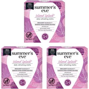 imageSummers Eve Cleansing Cloths Island Splash 16 Count Pack Of 3
