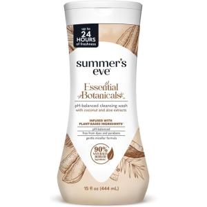 image:imageSummers Eve Essential Botanicals Daily Feminine Wash Coconut Aloe Gentle pHBalanced Body Wash for Women Feminine Care to Remove Vaginal Odor Gynecologist Tested 15 fl oz